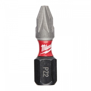 Cap surubelnita Pozidrive (PZ) Milwaukee SHOCKWAVE - PZ2 x 25 mm - 2 buc - Img 1