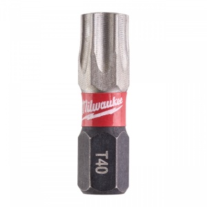 Cap surubelnita Torx cu gaura (TX BO) Milwaukee SHOCKWAVE - TX BO40 x 25 mm - 2 buc