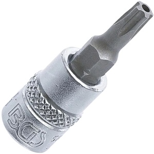 Capat cheie tubulara BGS 1/4" cu varf TorxPlus cu gaura 5 colturi, TS25