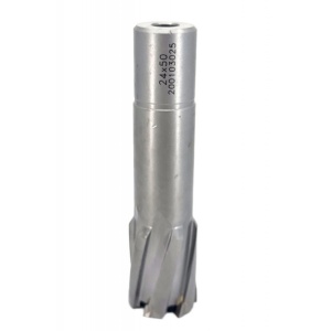 Carota pt. otel din carbura de tungsten, ∅24mm, h=50mm, cu prindere Weldon - DXDY.P-TCT-50.24.W - Img 1