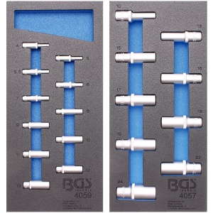 Carucior pentru scule "Pro Exclusive", 8 sertare, cu 259 scule - Img 11