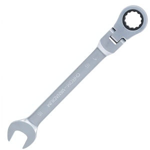 Cheie combinata cu clichet si cap pivotant/articulata BGS 16 mm - Img 4