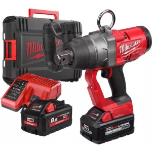 Cheie cu impact 1" Milwaukee M18 FUEL™ ONEFHIWF1-802X, cuplu 2400 Nm, livrata cu acumulatori, incarcator, valiza - Img 1
