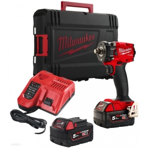 Cheie de impact compactă M18 FUEL™ ½″ Milwaukee M18 FIW2P12-502X, alimentare cu acumulator - echipat
