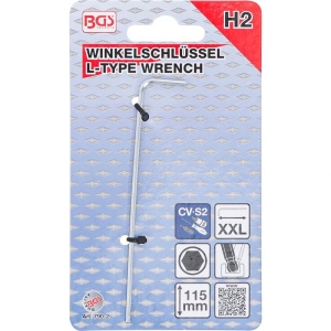 Cheie imbus BGS tip L extralunga, cap sferic, 2.0 mm - Img 4
