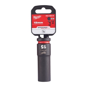 Cheie tubulara de impact 1/2" MILWAUKEE SHOCKWAVE™ IMPACT DUTY - lungi 15 mm L78mm - Img 2