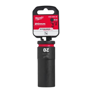 Cheie tubulara de impact 1/2" MILWAUKEE SHOCKWAVE™ IMPACT DUTY - lungi 20 mm L78mm - Img 2