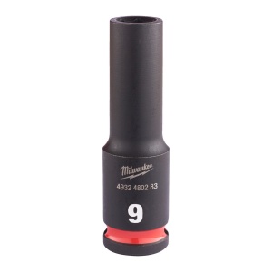 Cheie tubulară de impact MILWAUKEE SHOCKWAVE™ IMPACT DUTY, 3/8" IMPACT SOCKET DEEP 9mm L65mm - Img 1