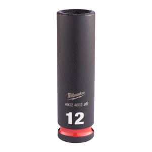 Cheie tubulară de impact MILWAUKEE SHOCKWAVE™ IMPACT DUTY, 3/8" IMPACT SOCKET DEEP 12mm L65mm