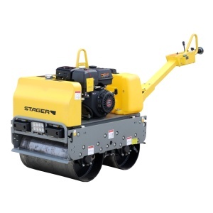 Cilindru dublu vibrocompactor Stager CDV65-2 motor Loncin G420F - Img 1