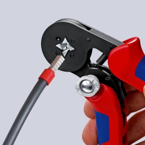Clește de sertizat ferule, cu autoreglaj, KNIPEX, capacitate 0,08 - 10 + 16 mm² - Img 4