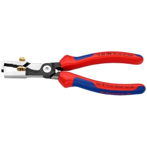 Cleste pentru dezizolat cu foarfece de taiat cabluri, KNIPEX, 180 mm
