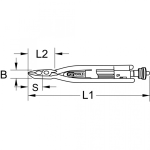 Cleste pentru rasucit sarma, KS TOOLS, diametru sarma 1 mm, 265 mm - Img 5