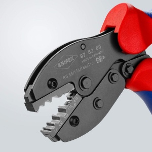 Cleste sertizat conectori coaxiali BNC, KNIPEX, RG 58, 174, 188, 316 - Img 5