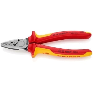 Cleste sertizat ferule, izolat la 1000 V, KNIPEX, 0.25 - 16.0 mmp, 180 mm - Img 2