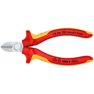 Cleste sfic, cromat, izolata la 1000 V, KNIPEX, 125 mm - Img 3