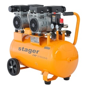 Compresor aer Stager Air 27DS50 50L, 8bar, 270L/min, monofazat, angrenare directa, silentios - Img 3