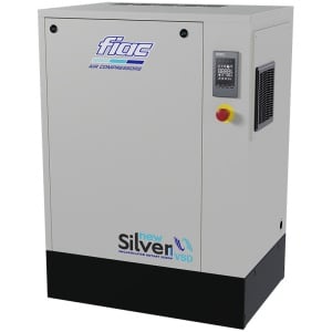 Compresor cu surub FIAC NEW SILVER VSD 20 cu invertor | 10 bar, 468-1677 l/min, 20CP - compresor industrial - Img 2