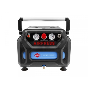 Compresor de aer cu piston, fara ulei - Blue Series 1.1kW, 215 L/min, 8 bari - Rezervor 6 Litri - AirPress-H215/6-36943
