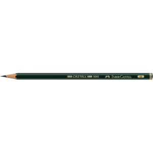 Creion grafit 5B hexagonal Castell 9000 Faber-Castell - Img 2
