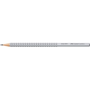 Creion grafit B triunghiular grip 2001 gri Faber-Castell - Img 2