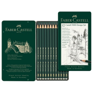 Creion grafit hexagonal Design Castell 9000 Faber-Castell 12 buc/set - Img 2