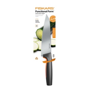 Cutitul bucatarului mediu, Fiskars, Functional Form, lama inoxidabila, 16.9 cm - Img 3