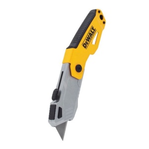 Cutter utilitar pliabil cu lama retractabila Dewalt DWHT10261-0, 3 lame trapezoidale - Img 3