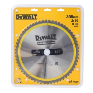 Disc Dewalt DT1960 pentru fierastrau circular, D 305x30x3.0 mm, 60 dinti, pentru taiere universala, seria Dewalt Construction - Img 2