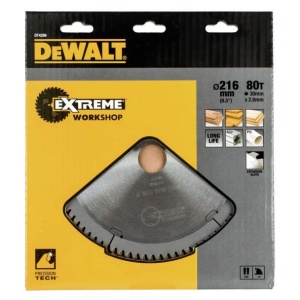 Disc Dewalt DT4286 pentru fierastrau circular, D 216x30x2.6 mm, 80 dinti, pentru taiere aluminiu, seria Extreme - Img 2