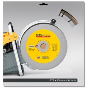 Disc diamantat pentru beton Wacker Neuson BTS BETON, 350x25.4x12 mm - Img 3