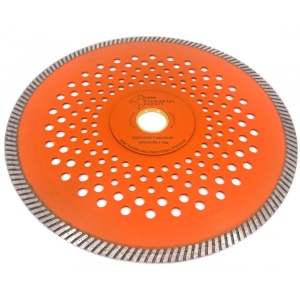 Disc diamantat pentru taiat Granit, Piatra, Beton armat, Materiale dure TURBO Laser 250x30mm (cu inel reductor de 25,4mm) SUPER PREMIUM - DXDY.PMPT.250.30-25 - Img 2