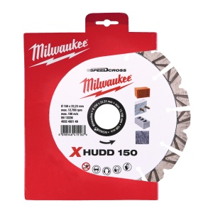 Disc diamantat Speedcross Milwaukee XHUDD 150mm, pentru toate tipurile de materiale de construcție dure, segment 12 mm - Img 2