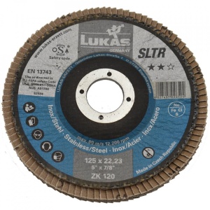Disc Lamelar pentru Slefuit Metal/Inox 125x22.23 Gr.120
