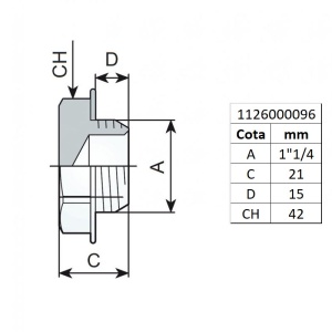 Dop cu filet 1"1/4 tip 295/7 - Img 3
