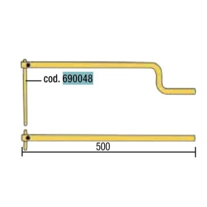 Electrod drept pentru sudura in puncte Telwin 690048, lungime 195 mm, diametru 12 mm