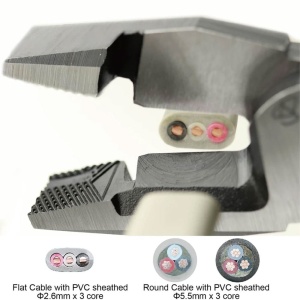 ENGINEER PZ-75 Cleste patent combinat cu falci de forfecare, extragere suruburi uzate, strangere coliere din plastic sau metal, dinti dispusi hasurat pe falci, 205 mm - Img 2