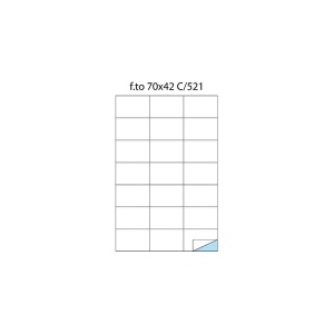 Etichete 21/A4 70 x 42,4 100/cutie