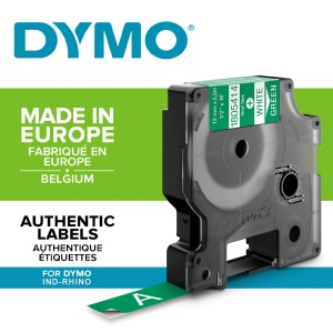 Etichete industriale vinil 12mm x 5.5m alb verde DYMO ID1 1805414 - Img 2
