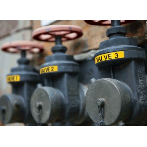 Etichete industriale vinil 24mm x 7m negru alb DYMO XTL 1868753 - Img 2