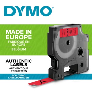 Etichete standard 12mm x 7m negru rosu DYMO LabelManager D1 S0720570 45017 - Img 2