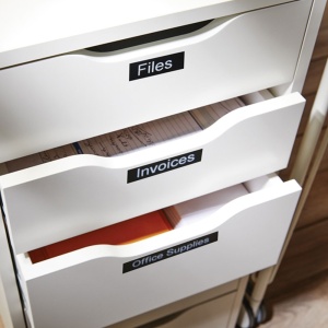 Etichete standard 19mm x 7m alb negru DYMO LabelManager D1 S0720910 45811 - Img 3