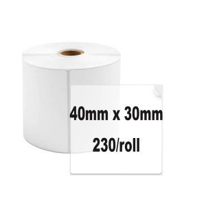 Etichete termice 40 x 30 mm plastic transparent pentru imprimanta AIMO Phomemo M110 M200 M220 230 etichete - Img 2