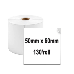 Etichete termice 50 x 60 mm plastic alb pentru imprimanta AIMO Phomemo M110 M200 M220 120 etichete - Img 2