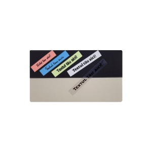 Etichete universale 12mm x 4m plastic roz Q5-TBP31 - Img 3