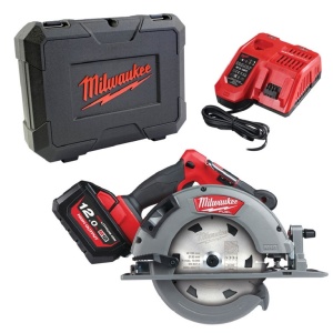 Fierăstrău circular 66 mm M18 FUEL™ pentru lemn și plastic M18 FCSG66-121C ( KIT: 1 x M18 HB12 Acumulator, M12-18 FC Încarcător, Kitbox) - Img 1