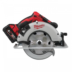 Fierastrau circular cu acumulator Milwaukee M18 BLCS66-502X, adancime taiere 66 mm, livrat cu acumulatori, valiza