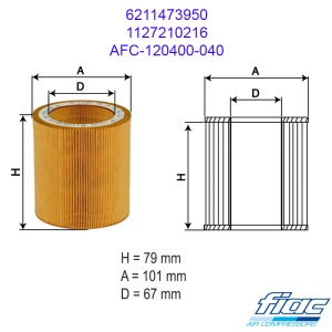 Filtru aer Fiac NEW SILVER 5.5-7.5-10-15-20 pana in 2021 - Img 3