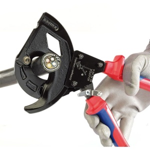 Foarfeca cu clichet pentru taiat cabluri, KNIPEX, 315 mm - Img 2