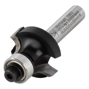 Freza de rotunjit Wolfcraft 3963000, 25.4x12.7 mm, tija 8 mm
